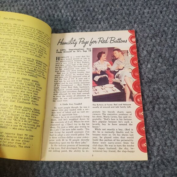 TV Guide February 1954 Red Buttons Balt Washington Lucille Ball Pittsburgh #1 - Picture 6 of 9